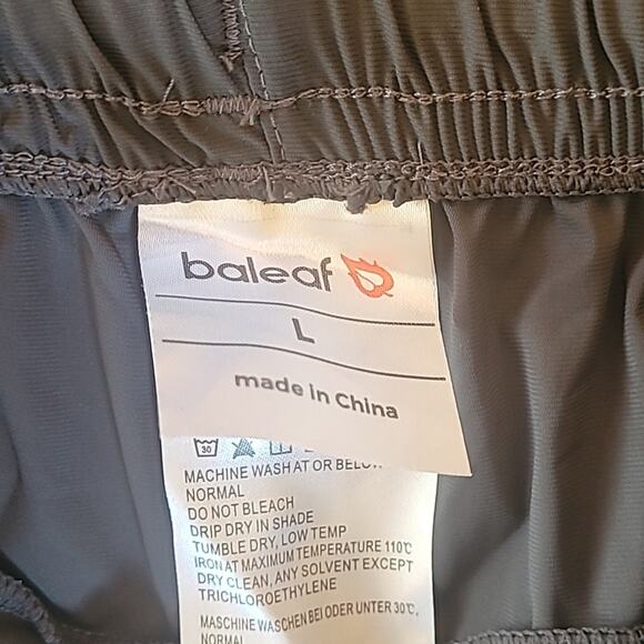 Baleaf Jogger Pants, Size L, Dark Grey, Soft, Track, Hiking - Picture 11 of 15